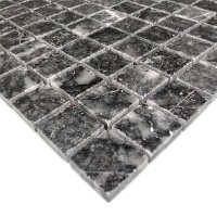 Мозаика из мрамора Полированная МКР-2П (23x23) Black