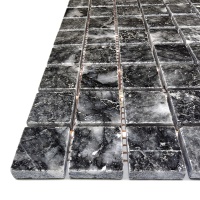 Мозаика из мрамора Полированная МКР-2П (23x23) Black