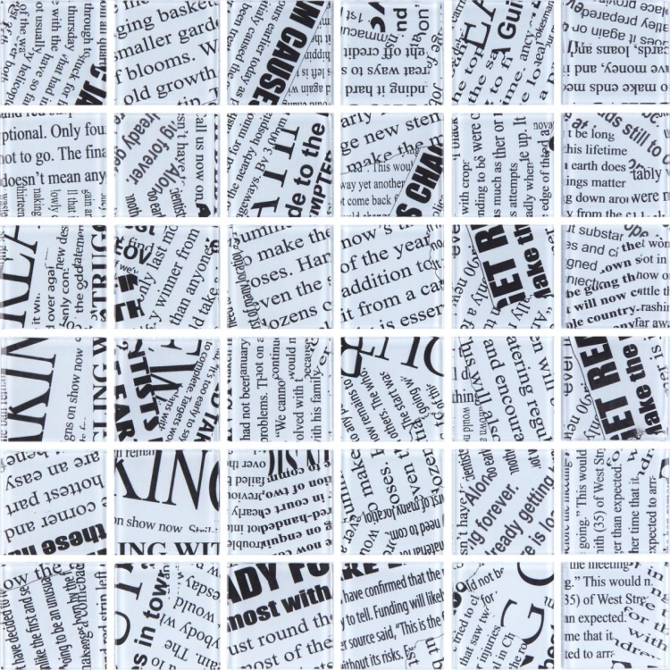 Мозаика стеклянная Kotto Ceramica GMP 0448012 С print 12  300 x 300 х 4   ( 48 х 48 )
