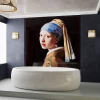 Мозаичное панно Kotto Ceramica Девушка с серёжкой 750x750
