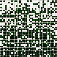 Мозаїка скляна АкваМо MX25-1-05-12-13-14 біло-зелена розтяжка градієнт 1912x317x4 мм в душеву спа сауну басейн