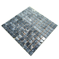 Мозаика из мрамора Матовая МКР-2СВА (23x23) Black
