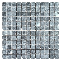 Мозаика из мрамора Матовая МКР-2СВА (23x23) Black