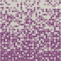 Мозаика стеклянная АкваМо MX25-1-01-22-23 бело-фиолетовая растяжка градиент 1912x317x4 мм в бассейн хамам спа