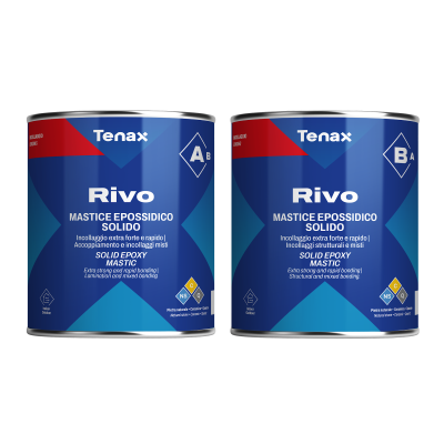 Клей епоксідний Tenax Rivo (A+B) 1 л, густий морозостійкий для каменю, кварцу, кераміки, скла, металу
