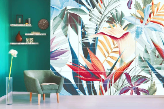Мозаичное панно Kotto Ceramica Цветы 750x750