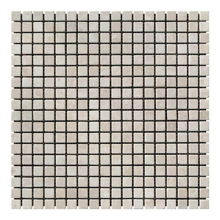 Мозаика из мрамора Матовая МКР-4СВ (15x15) Victoria Beige