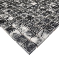 Мозаика из мрамора Полированная МКР-4П (15x15) Black
