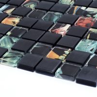 Мозаика стеклянная Kotto Ceramica GMP 0825006 С2 print 44/black mat   300 x 300 х 8   ( 25 х 25 )