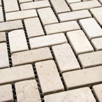 Мозаика из мрамора Матовая МКР-5СВ (47x23) Beige Mix