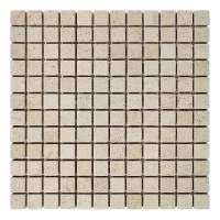 Мозаика каменная KrimArt МКР-2СВ Песчаник Крем бежевая 305x305x6 мм для фасада колонн спа забора и террасы