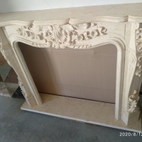 Портал для камина DecorStoneHub Annabelle Crema Marfil мрамор бежевый прямой