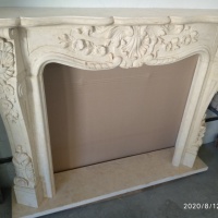 Портал для камина DecorStoneHub Annabelle Crema Marfil мрамор бежевый прямой