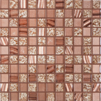 Мозаика керамическая Kotto Ceramica GM 8006 C3 Brown Sahara S1/Brown Silver S6/Brown Silver  300 х 300 х 8   ( 25 х 25 )
