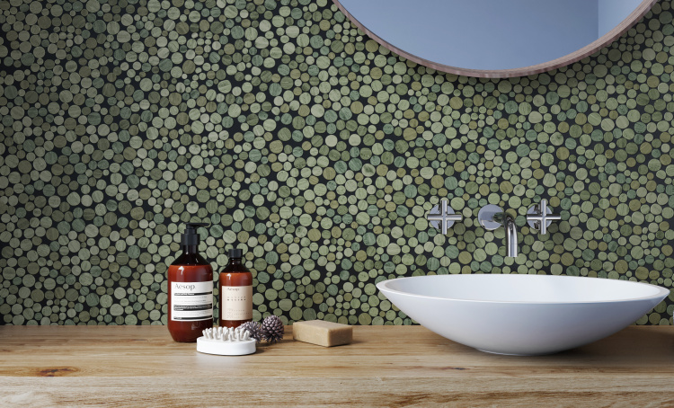 Мозаїка з керамограніту Kotto Ceramica MI7 14300703C Terra Verde 300 x 300 х 10 (коло d 14-30)