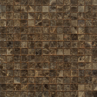 Мозаїка з мармуру D-CORE ZM-8810M Emperador Dark 20x20x4 (305x305) мм глянцева