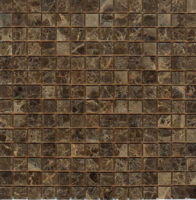 Мозаїка з мармуру D-CORE ZM-8810M Emperador Dark 20x20x4 (305x305) мм глянцева