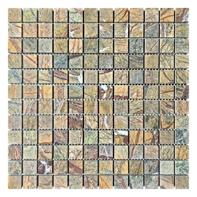 Мозаїка з мармуру Полірована МКР-2П (23x23) Bidasar Brown