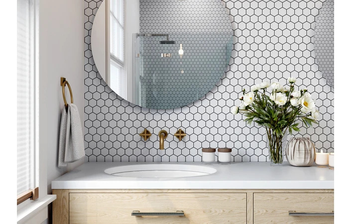 Мозаїка керамічна Kotto Ceramica HEXAGON H 6001 Flora Grey 295 х 295 х 9