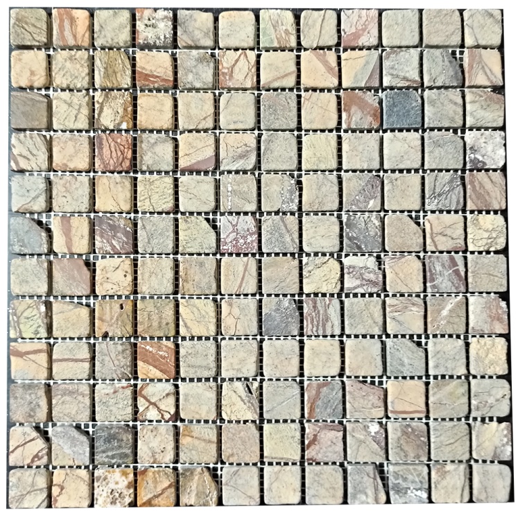 Мозаика из мрамора Матовая МКР-2СВА (23x23) Bidasar Brown