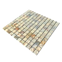 Мозаика из мрамора Матовая МКР-2СВА (23x23) Bidasar Brown