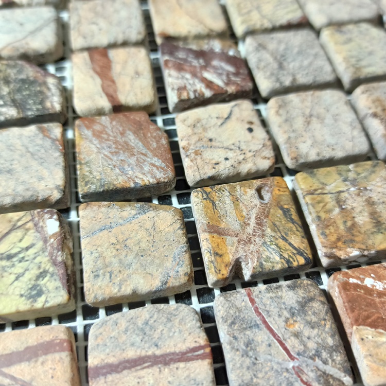 Мозаика из мрамора Матовая МКР-2СВА (23x23) Bidasar Brown