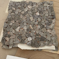 Мозаїка із мармуру Матова МКР-ХСВ (хаотична) Emperador Medium