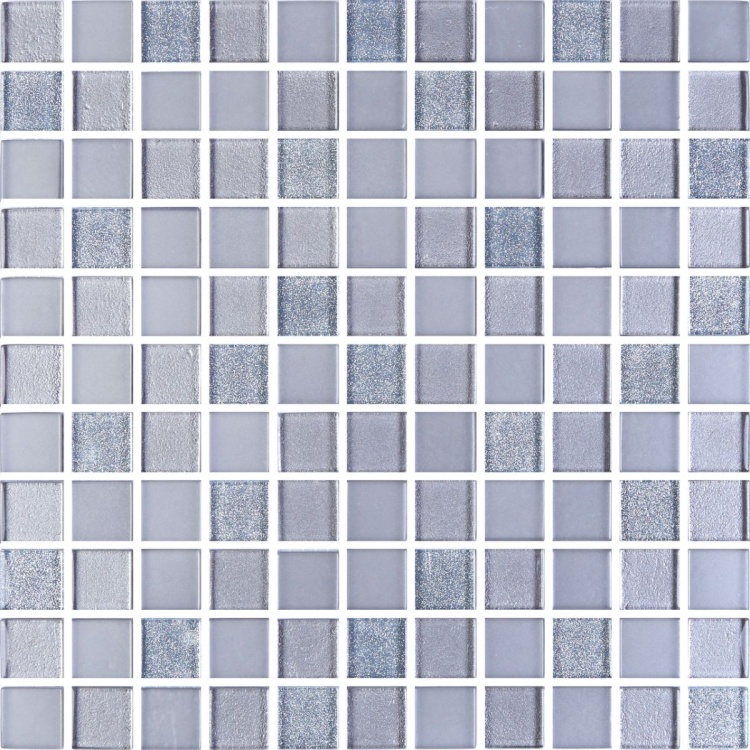 Мозаїка керамічна Kotto Ceramica GM 8010 C3 Silver grey brocade/Grey w/Grey mat 300 х 300 х 8 ( 25 х 25 )