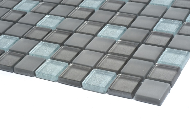 Мозаїка керамічна Kotto Ceramica GM 8010 C3 Silver grey brocade/Grey w/Grey mat 300 х 300 х 8 ( 25 х 25 )