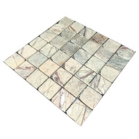 Мозаика из мрамора Матовая МКР-3СВА (47x47) Bidasar Brown