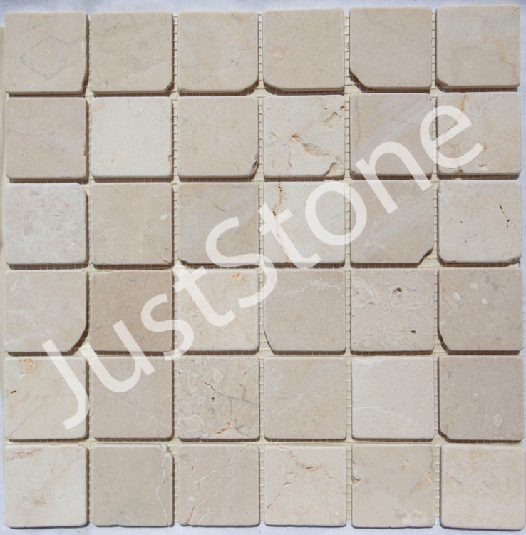 Мозаика из мрамора Матовая МКР-3СВА (47x47) Beige Mix