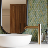 Мозаїка з керамограніту Kotto Ceramica MI7 30500303C Terra Verde 300 x 300 х 10 (ромб 30 x 50)