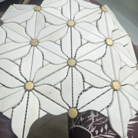 Мозаїка V-MOS VJQ-13 Flower White Mozaico de Lux