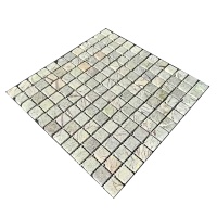 Мозаика из мрамора Матовая МКР-2СВА (23x23) Bidasar Green