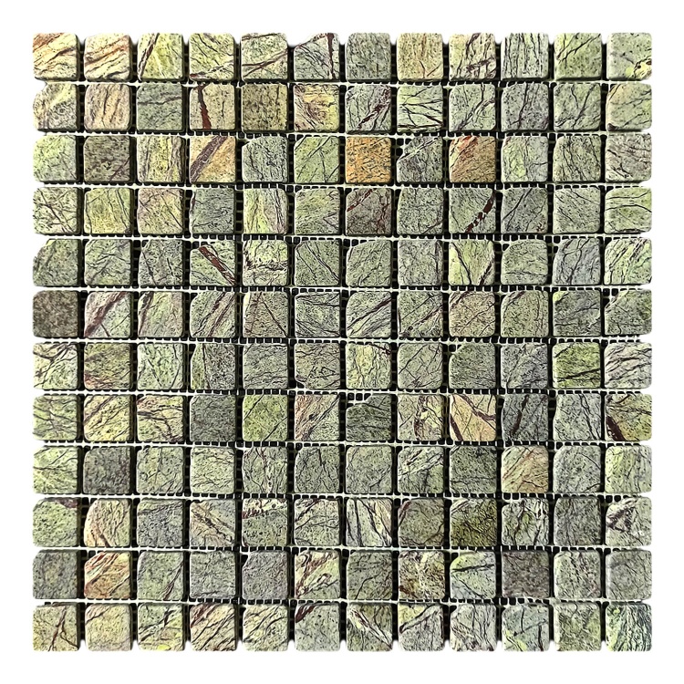 Мозаика из мрамора Матовая МКР-2СВА (23x23) Bidasar Green