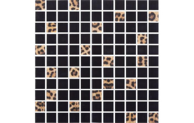 Мозаїка скляна Kotto Ceramica GMP 0825042 С2 print 41/black 300 x 300 х 8 ( 25 х 25 )