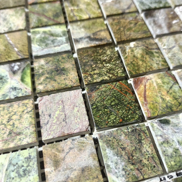 Мозаїка з мармуру Матова МКР-2СН (23x23) Bidasar Green
