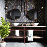 Мозаика стеклянная Kotto Ceramica GMP 0825043 С2 print 41/black mat 300 x 300 х 8 ( 25 х 25 ) Мозаика стеклянная Kotto Ceramica GMP 0825043 С2 print 41/black mat 300 x 300 х 8 ( 25 х 25 )