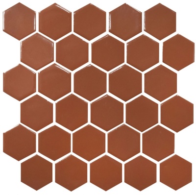 Мозаика керамическая Kotto Ceramica HEXAGON H 6009 Brown 295 х 295 х 9