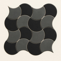 Мозаика керамическая Kotto Ceramica SCALES SC X2 6901 Silver/Graphite Black 300x300x9 (93x87) 0,075 м2