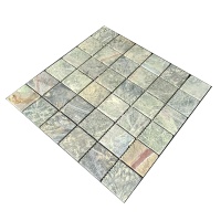 Мозаика из мрамора Матовая МКР-3СВ (47x47) Bidasar Green