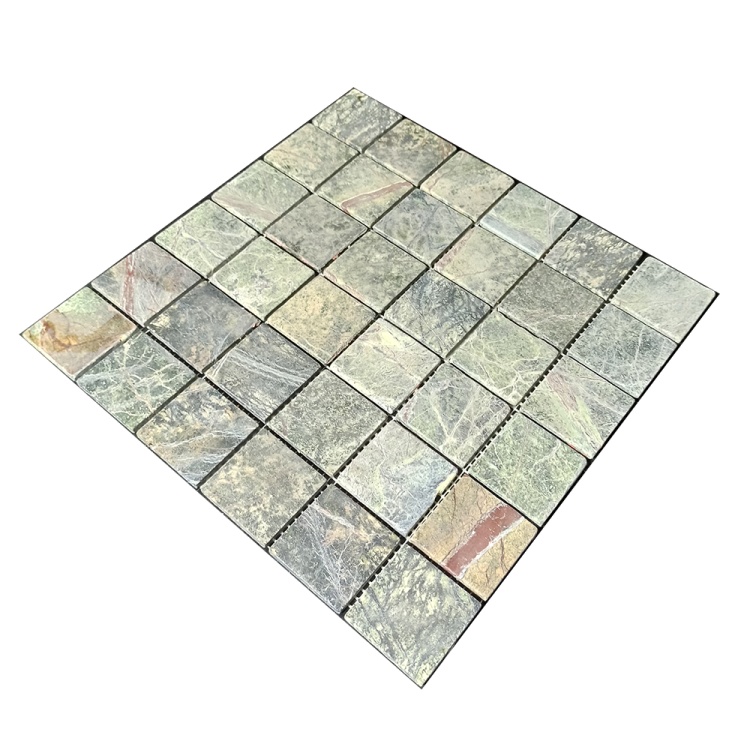 Мозаика из мрамора Матовая МКР-3СВ (47x47) Bidasar Green