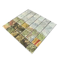 Мозаика из мрамора Матовая МКР-3СВ (47x47) Bidasar Green