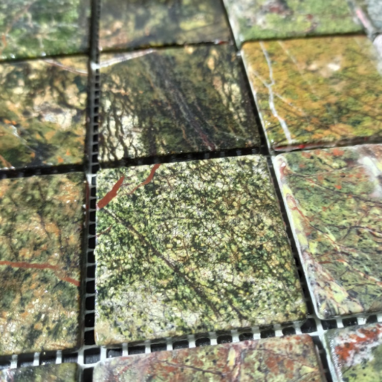Мозаика из мрамора Матовая МКР-3СВ (47x47) Bidasar Green