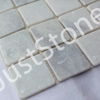 Мозаика из мрамора Матовая МКР-3СВ (47x47) White Mix