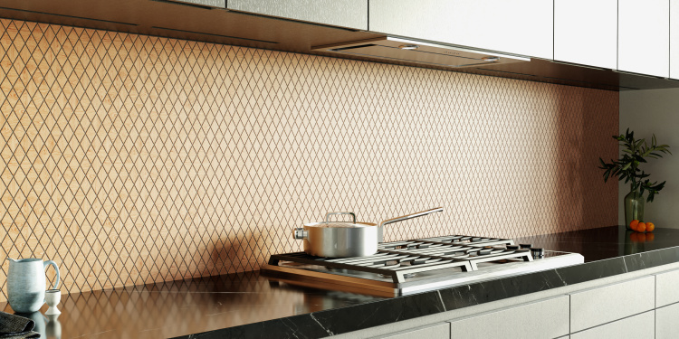 Мозаика из керамогранита Kotto Ceramica MI7 30500311C Dorato  300 x 300 х 10  ( ромб 30 x 50 )