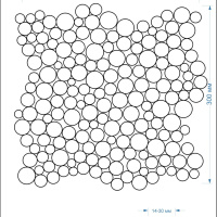 Мозаика из керамогранита Kotto Ceramica MI7 14300716C Noce 300 x 300 х 10 (круг d 14-30)