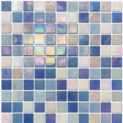 Мозаика стеклянная V-MOS CH002 Vitreo Blue Mozaico de Lux