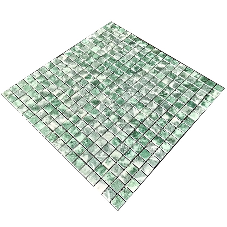 Мозаїка з мармуру Полірована МКР-4П (15x15) Verde Guatemala