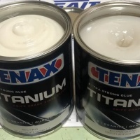 Клей вінілефірний Tenax Titanium neutro прозорий 1 л густий жаростійкий для каменю та кераміки